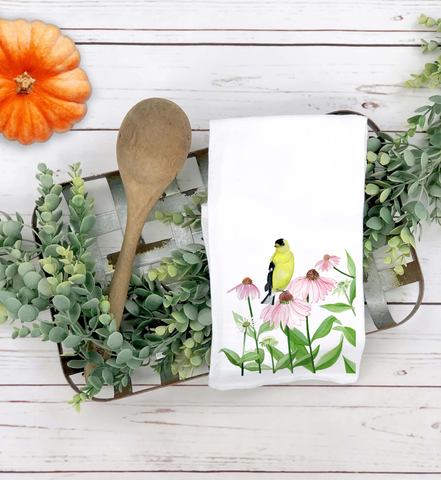 Northern Goldfinch Tea Towel