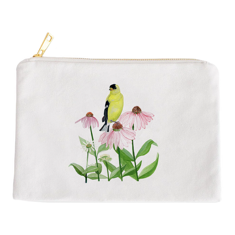 Northern Goldfinch Zipper Bag