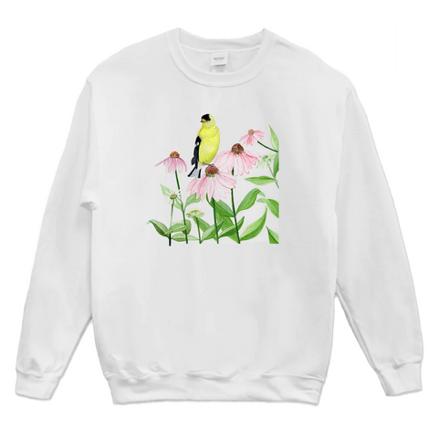 Northern Goldfinch Crew Neck Sweatshirt