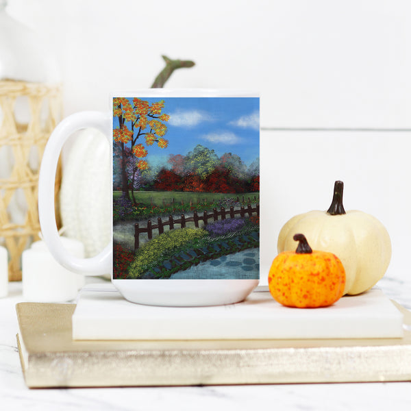 Autumn is Here Deluxe 15 oz Mug