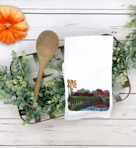 Autumn is Here Tea Towel