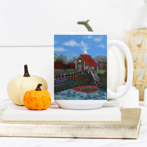 Autumn is Here Deluxe 15 oz Mug