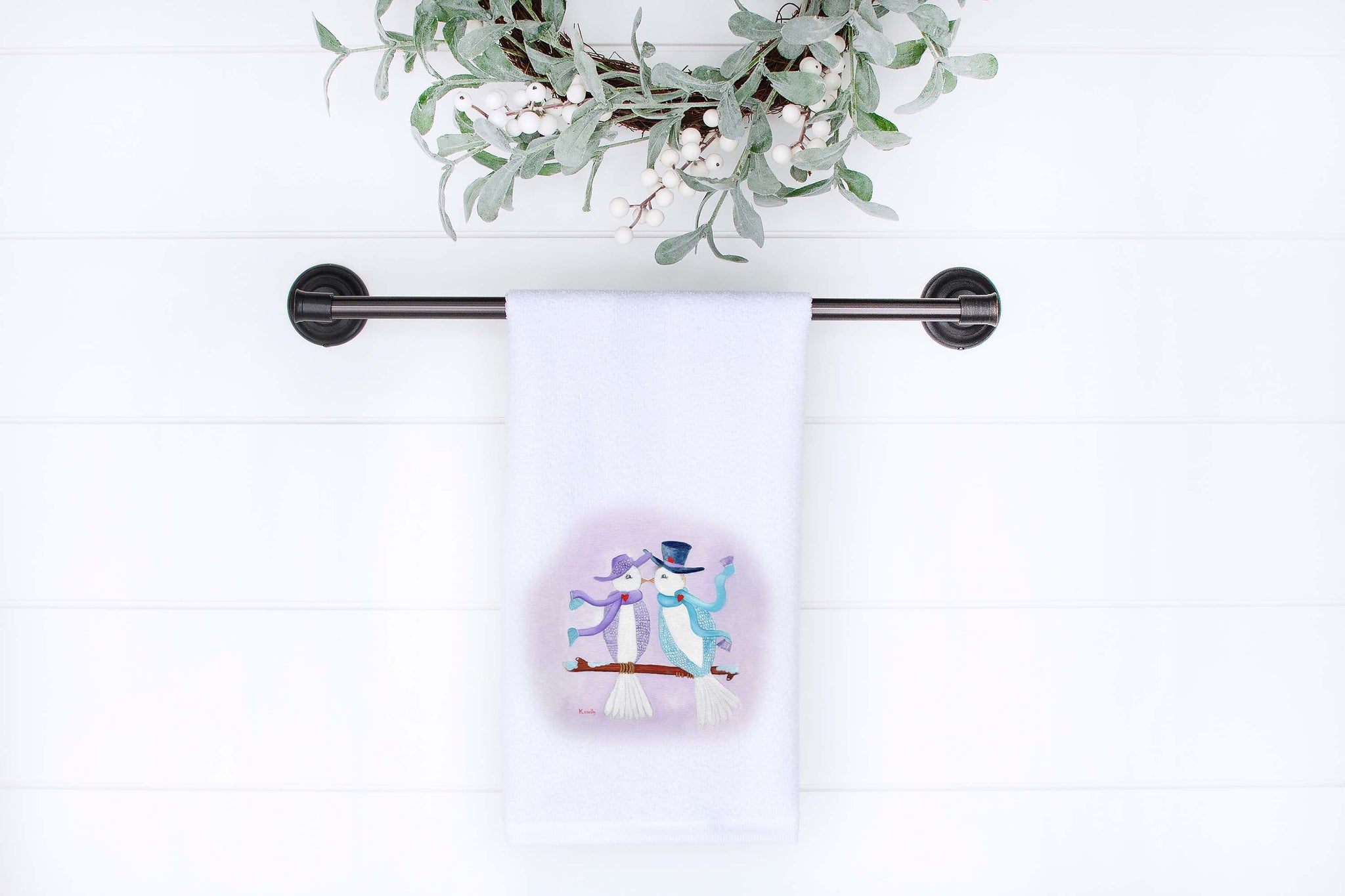 A Valentine's Date Hand Towel