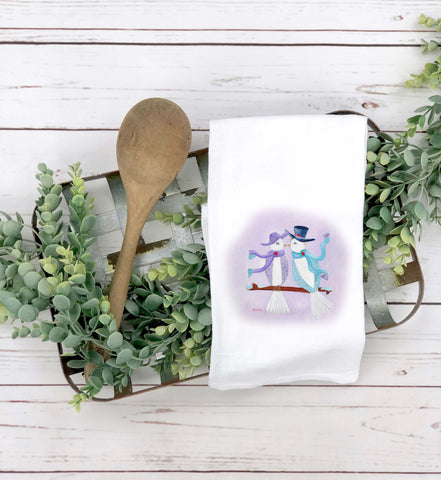 A Valentine's Date Tea Towel