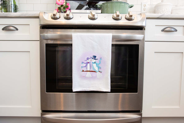 A Valentine's Date Tea Towel