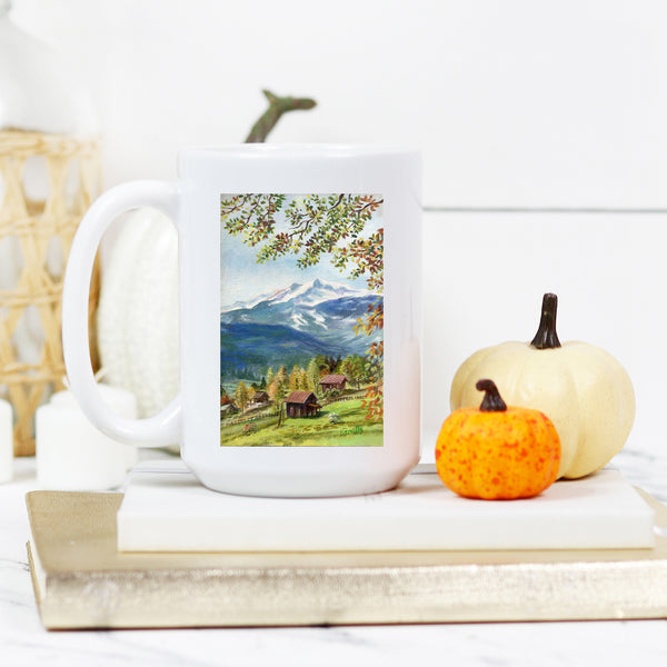 Blue Green Deluxe 15 oz Mug