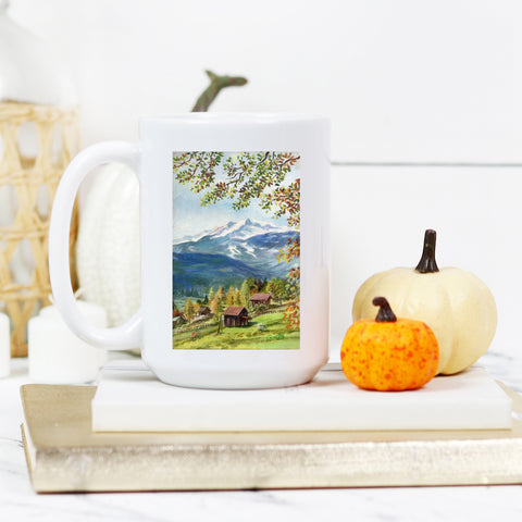 Blue Green Deluxe 15 oz Mug