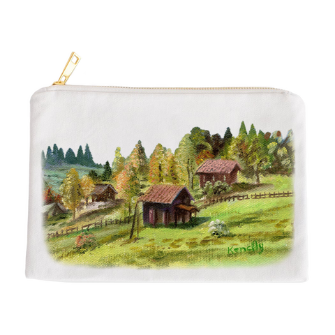 Blue Green Zipper Bag