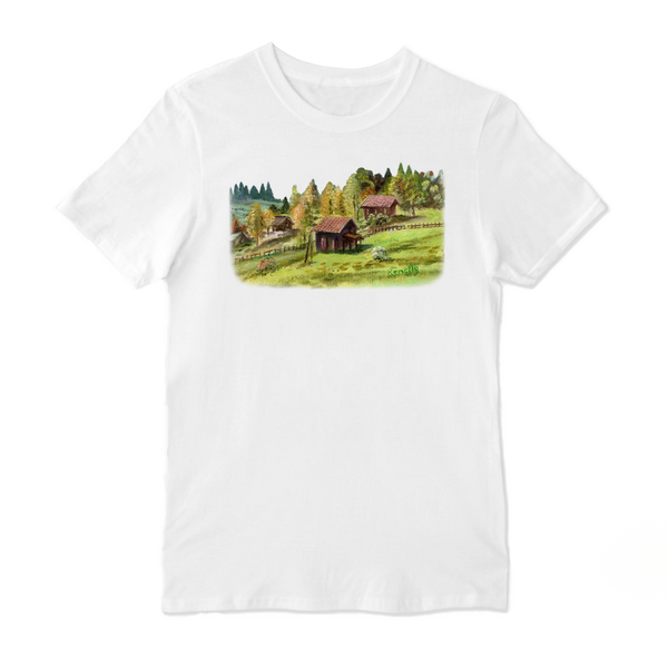 Blue Green Crew Neck T-shirt