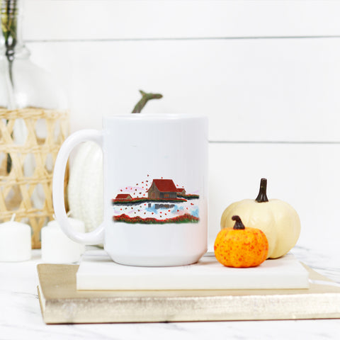 Falling Leaves 15 oz Mug