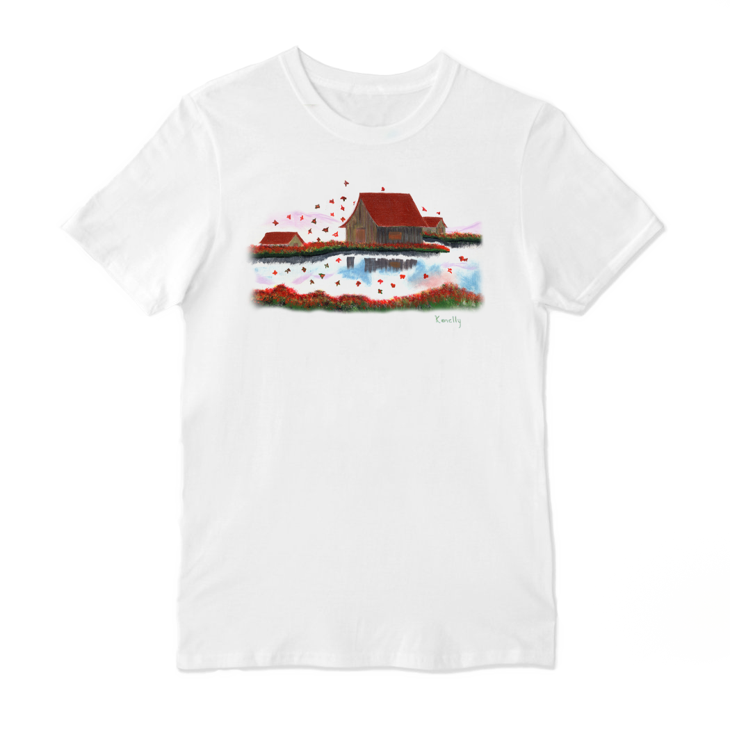 Falling Leaves Crew Neck T-shirt