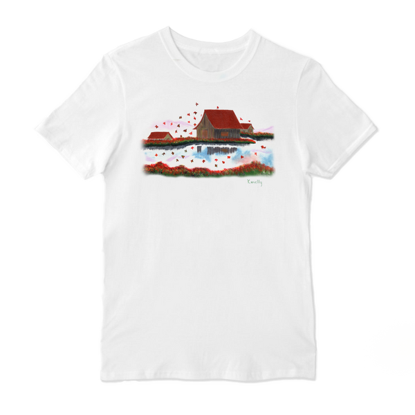 Falling Leaves Crew Neck T-shirt