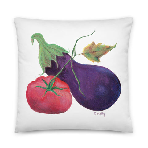 Homegrown Harvest Throw Pillow
