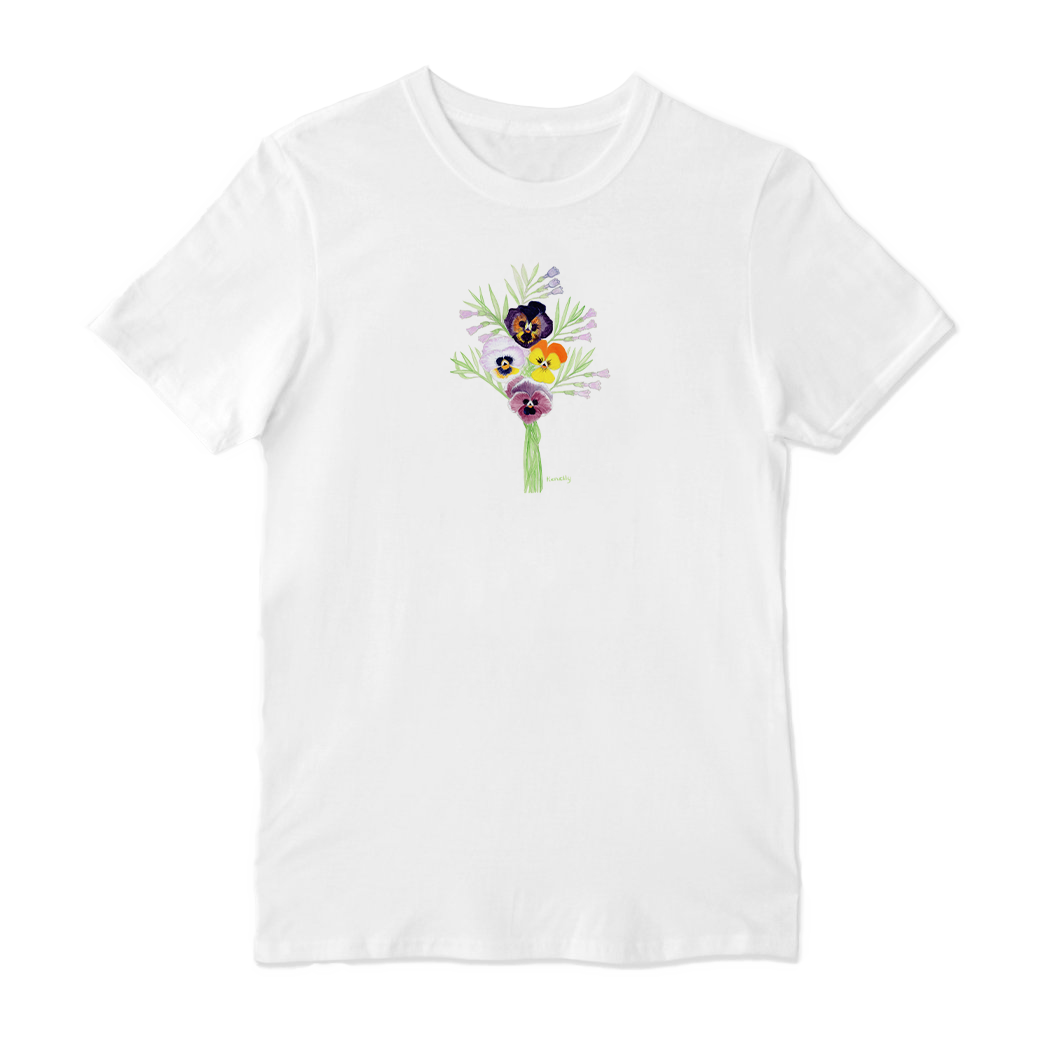 Smiling Faces Say Hello Crew Neck T-shirt