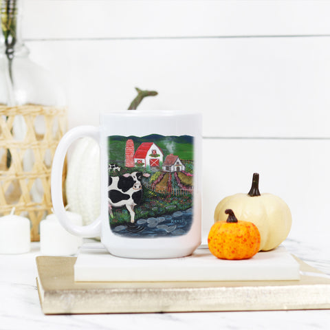 The Red Roof Farm Deluxe 15 oz Mug