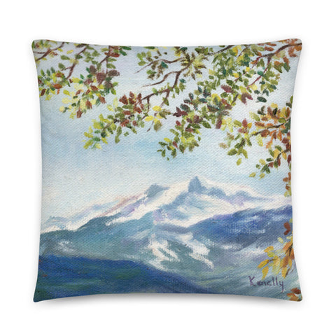 Blue Green Version 2 Throw Pillow