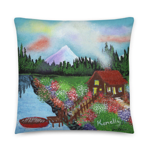 Sky On Fire Throw Pillow