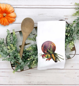 Colors of Harvest Tea Towel