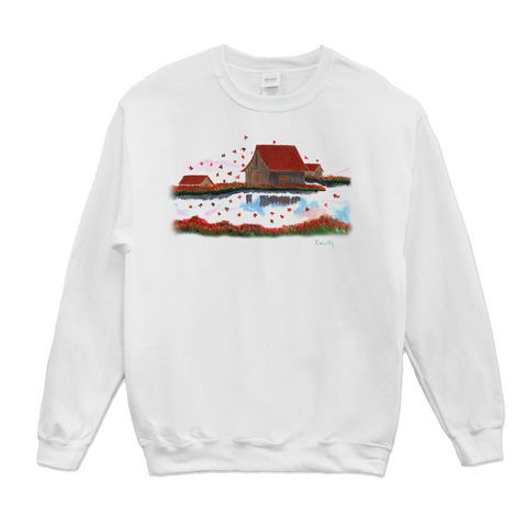 Falling Leaves Crew Neck Sweatshirt