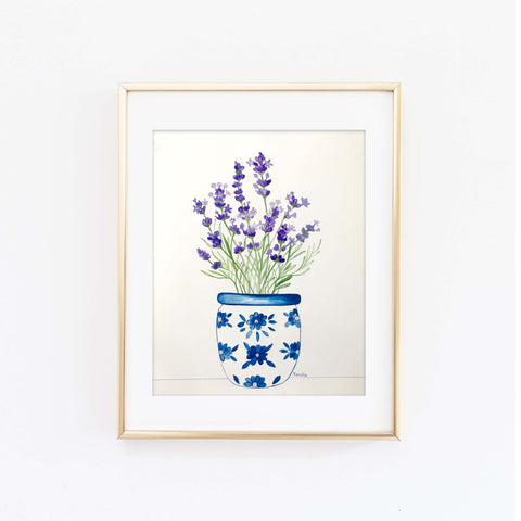 Potted Lavender Art Print