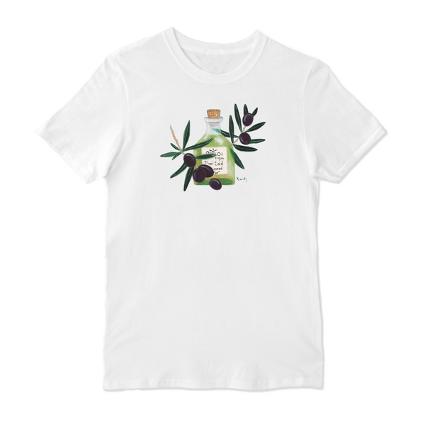 Olive and Oil Crew Neck T-shirt