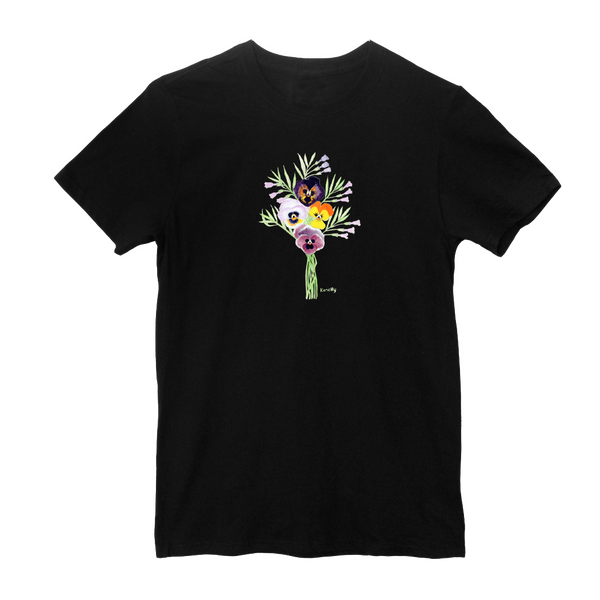 Smiling Faces Say Hello Crew Neck T-shirt