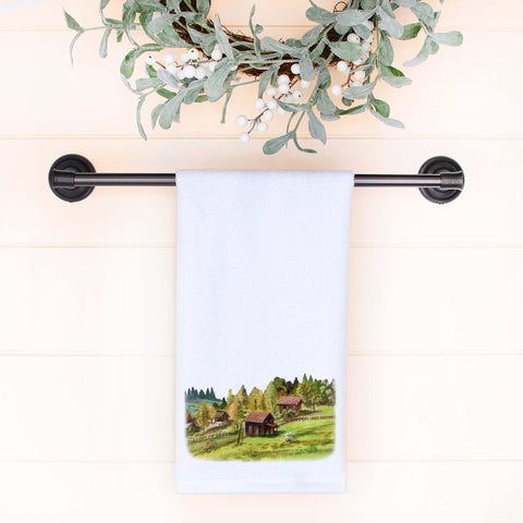 Blue Green Hand Towel