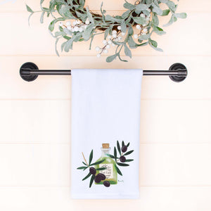 Olives and Oil Hand Towel